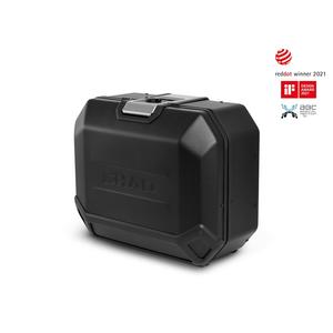 Set complet de cutii de aluminiu laterale, 36L / 36L, SHAD TERRA NEGRU, include kit montare SHAD SUZUKI DL 650 V-Strom
