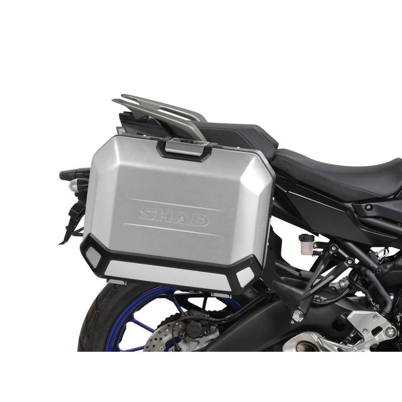 Set complet de cutii de aluminiu laterale, 36L / 36L, SHAD TERRA NEGRU, include kit montare SHAD YAMAHA MT-09 Tracer / Tracer 900