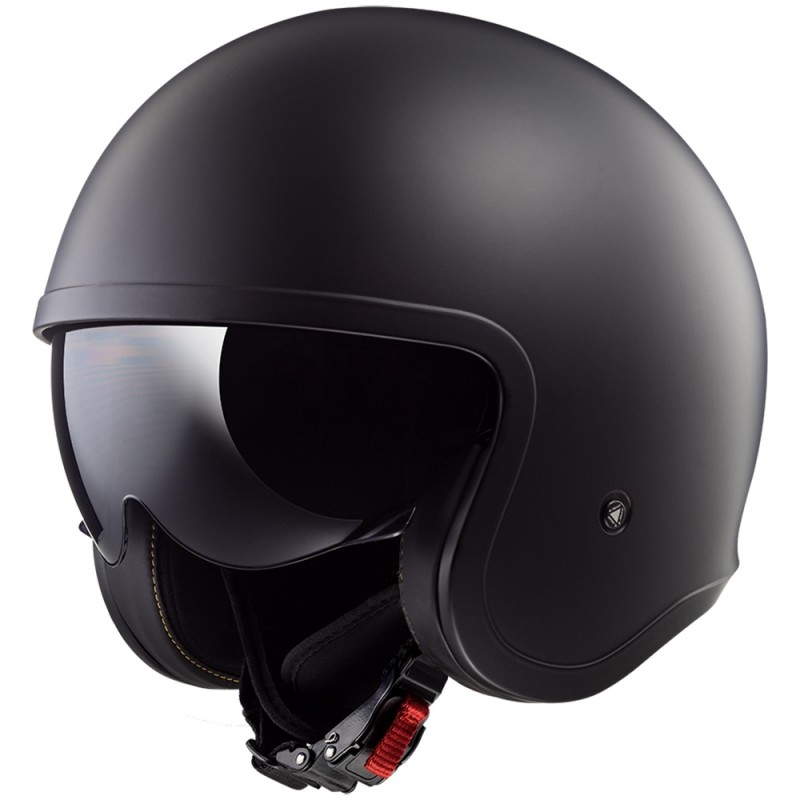 Cască de motocicletă deschisă LS2 OF599 Spitfire negru mat