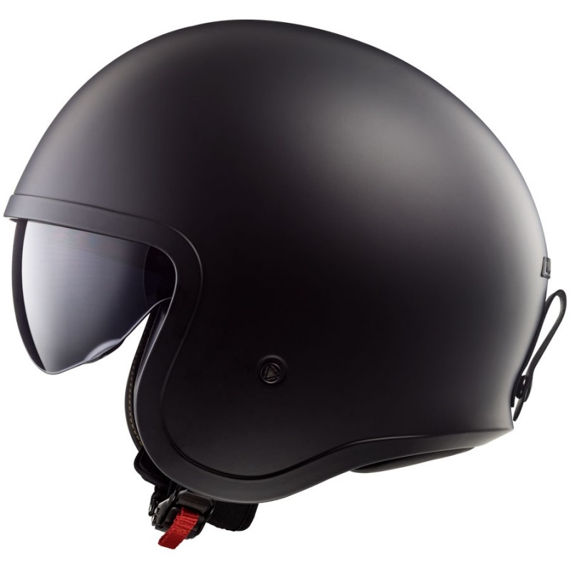 Cască de motocicletă deschisă LS2 OF599 Spitfire negru mat