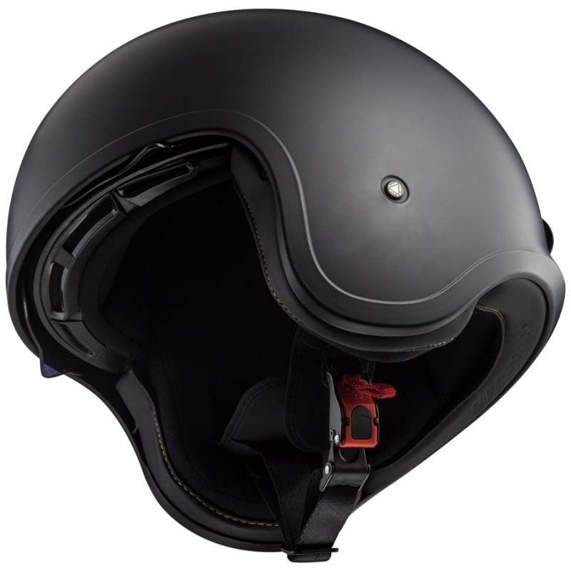 Cască de motocicletă deschisă LS2 OF599 Spitfire negru mat