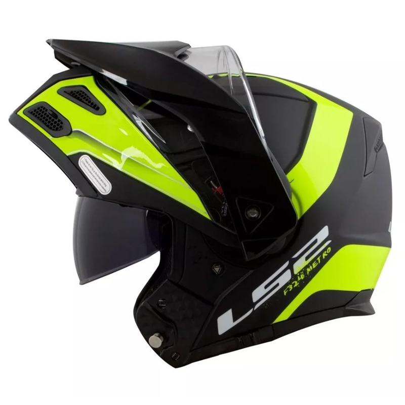 Cască LS2 FF324 Metro EVO Rapid negru-galben-fluo lichidare