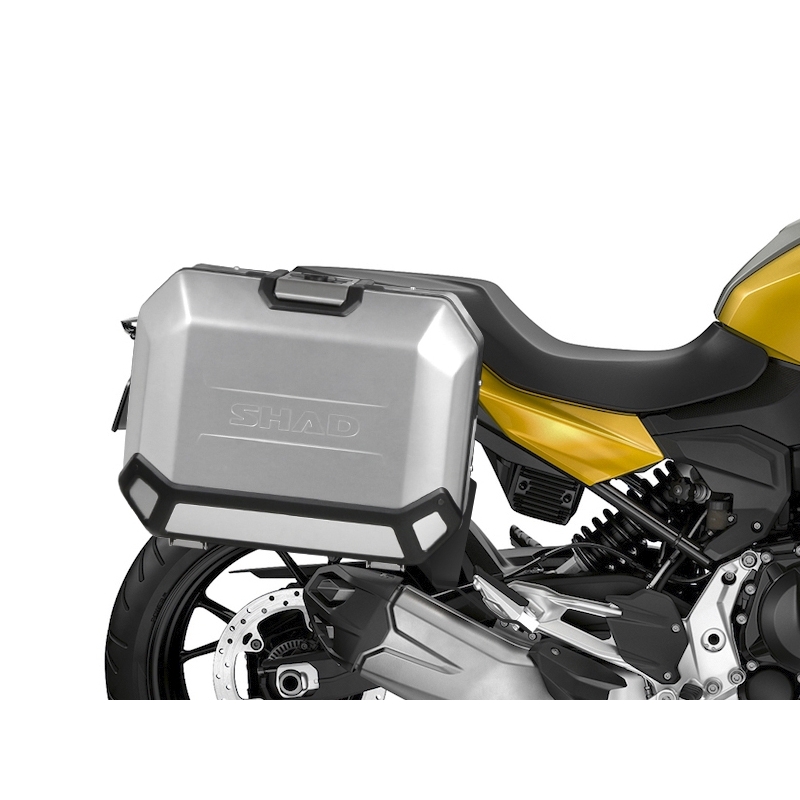 Set complet de 36L / 36L cutii laterale de aluminium SHAD TERRA, incluzand kit montaj SHAD BMW F 900 XR