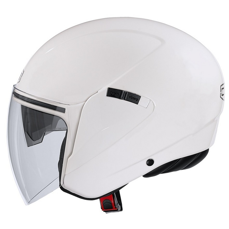 Cască de motocicletă deschisă CMS S-JET Alb simplu