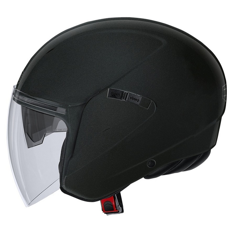 Cască de motocicletă deschisă CMS S-JET Plain negru metalic