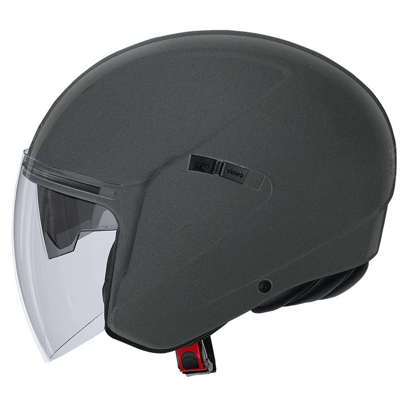 Cască de motocicletă deschisă CMS S-JET Plain titanium