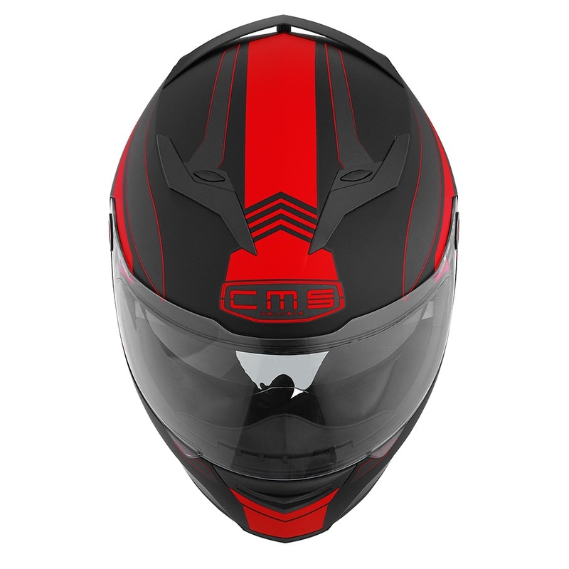 Cască de motocicletă CMS GTR Spitfire roșu