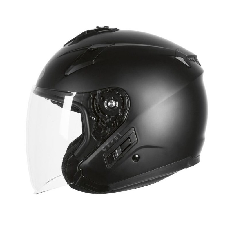 Cască de motocicletă deschisă Ozone CT-01 negru mat výprodej lichidare