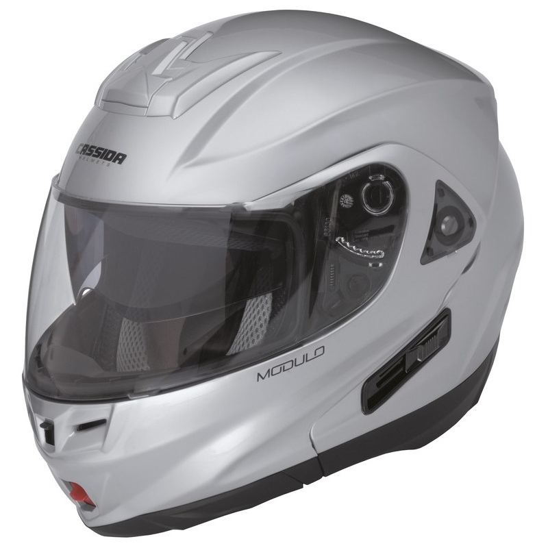 Cască de motocicletă Cassida Modulo -  argint lichidare