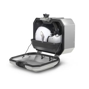 Set complet de cutii de aluminiu SHAD TERRA, 37L cutie centrala si 36L / 47L cutii laterale, incluzand set de montaj si placa SHAD CF Moto 800MT
