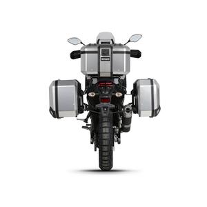 Complete set of aluminum cases SHAD TERRA, 55L topcase + 36L / 47L side cases, including mounting kit and plate SHAD YAMAHA Tenere 700 XTZ690