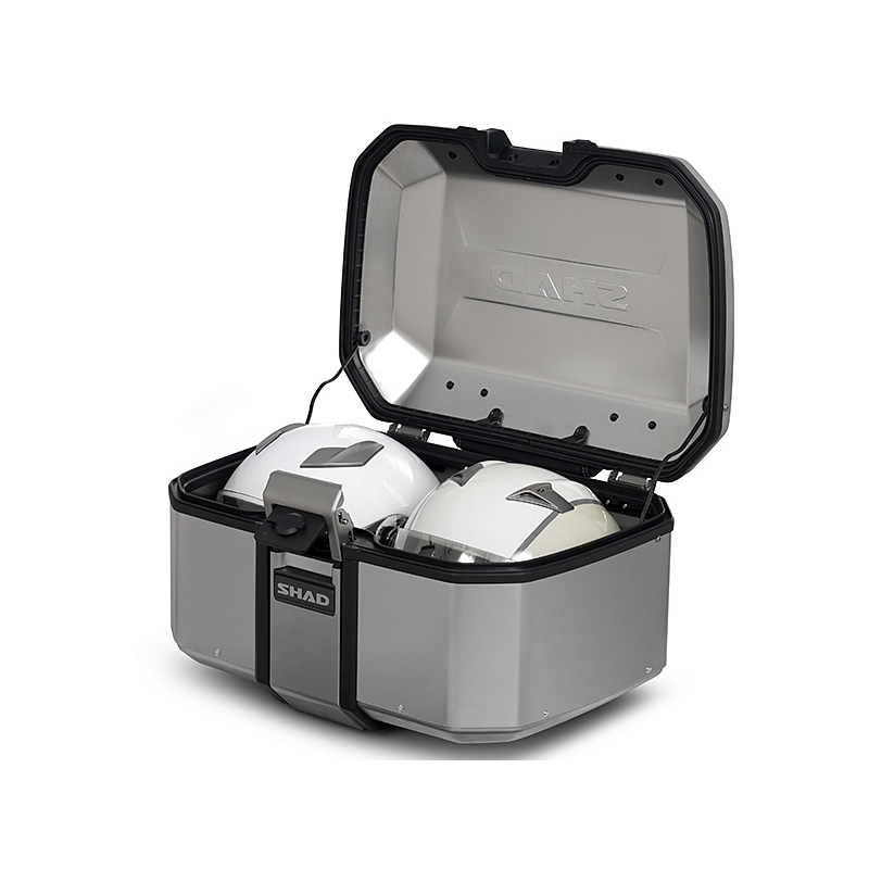 Complete set of aluminum cases SHAD TERRA, 55L topcase + 36L / 47L side cases, including mounting kit and plate SHAD YAMAHA Tenere 700 XTZ690