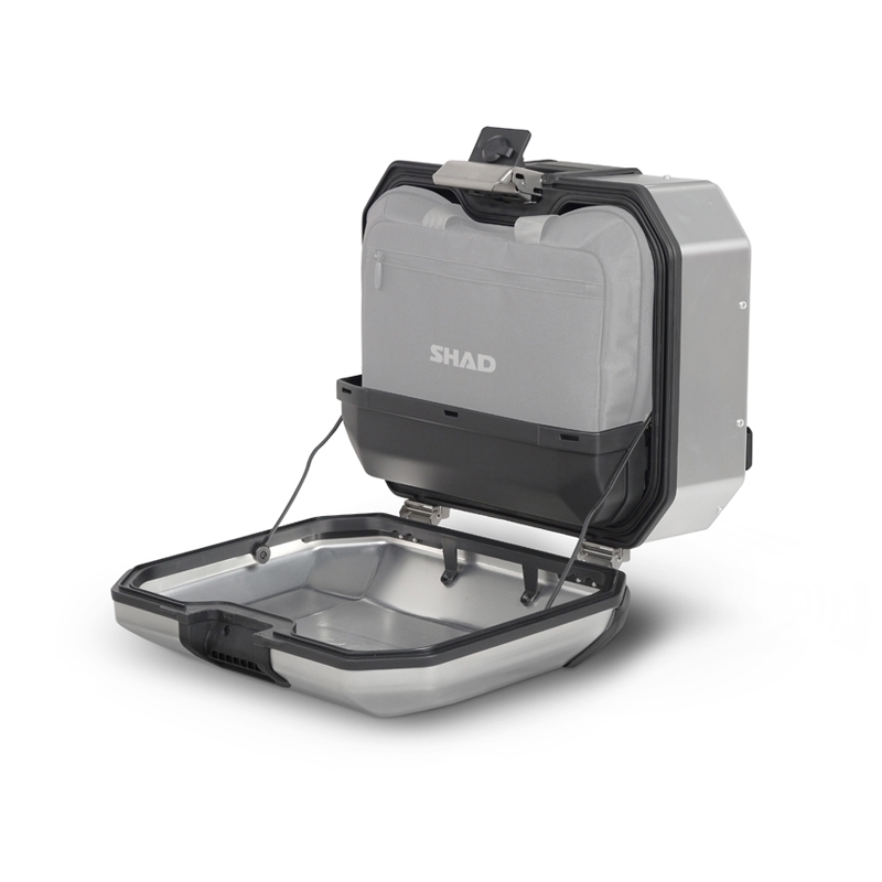 Complete set of aluminum cases SHAD TERRA, 55L topcase + 36L / 47L side cases, including mounting kit and plate SHAD BMW F 650 GS / F 700 GS/ F 800 GS (2008 - 2018)