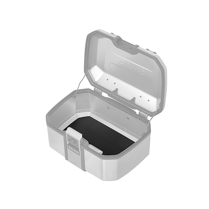 Complete set of aluminum cases SHAD TERRA, 55L topcase + 36L / 47L side cases, including mounting kit and plate SHAD CF Moto 800MT