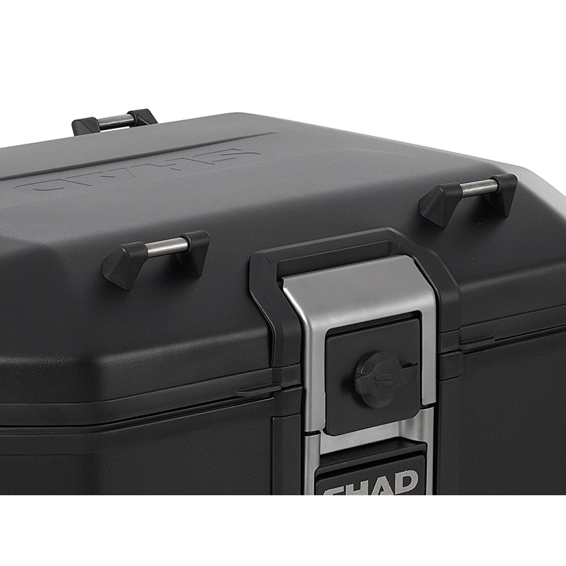 Complete set of SHAD TERRA TR40 adventure saddlebags and SHAD TERRA BLACK aluminium 55L topcase, including mounting kit SHAD Harley Davidson Pan America 1250