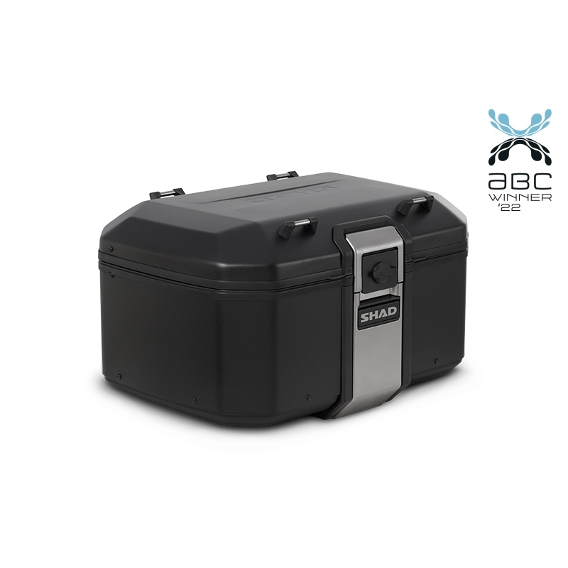 Complete set of SHAD TERRA TR40 adventure saddlebags and SHAD TERRA BLACK aluminium 55L topcase, including mounting kit SHAD BMW F750 GS / F850 GS
