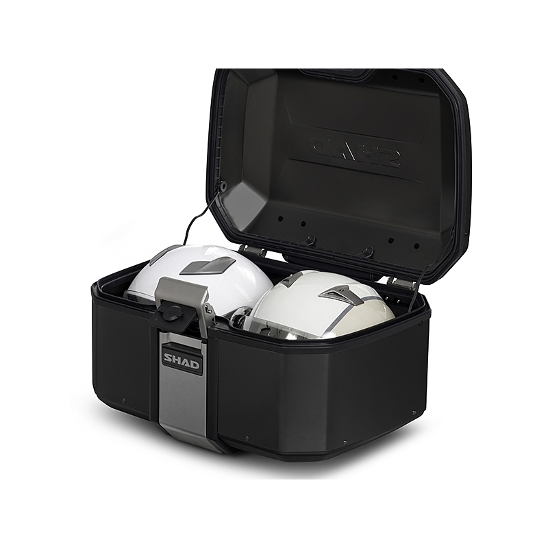 Complete set of SHAD TERRA TR40 adventure saddlebags and SHAD TERRA BLACK aluminium 55L topcase, including mounting kit SHAD BMW F750 GS / F850 GS