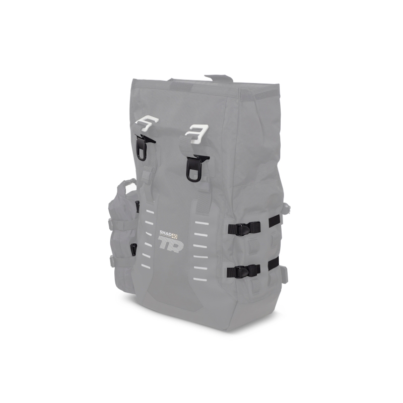 Complete set of SHAD TERRA TR40 adventure saddlebags and SHAD TERRA BLACK aluminium 55L topcase, including mounting kit SHAD BMW F750 GS / F850 GS