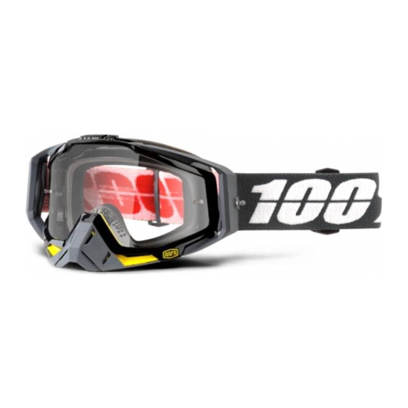 100% ochelari de protecție Racecraft Fortis (plexi transparent)