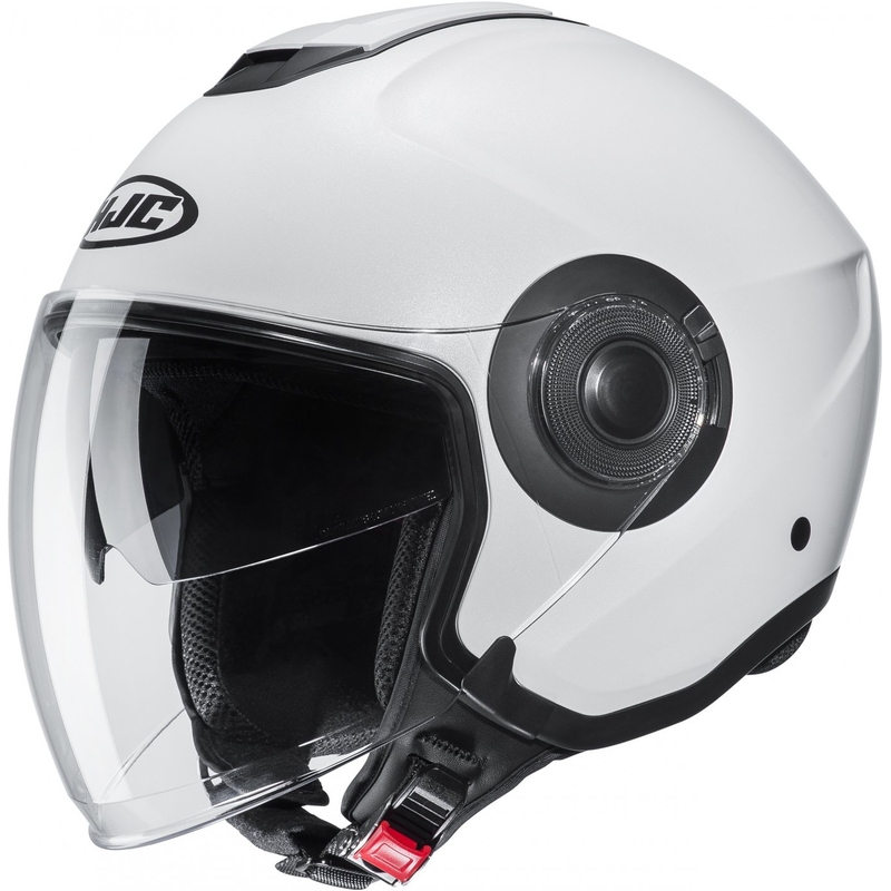 Cască de motocicletă deschisă HJC i40N Solid pearl white