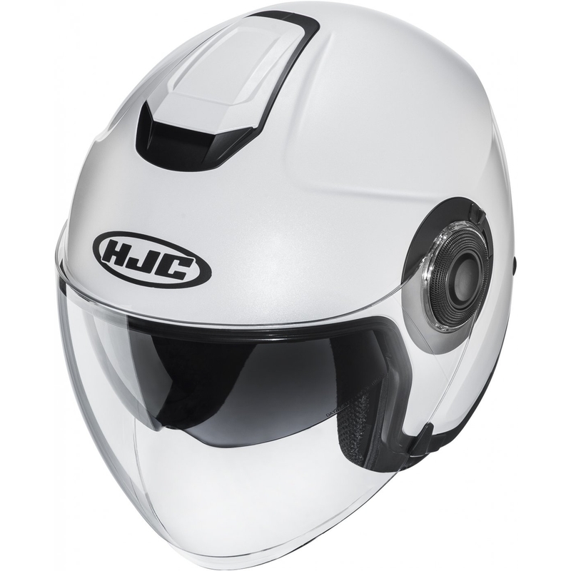 Cască de motocicletă deschisă HJC i40N Solid pearl white