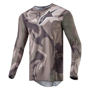Tricou motocross Alpinestars Racer Tactical verde camo-maro