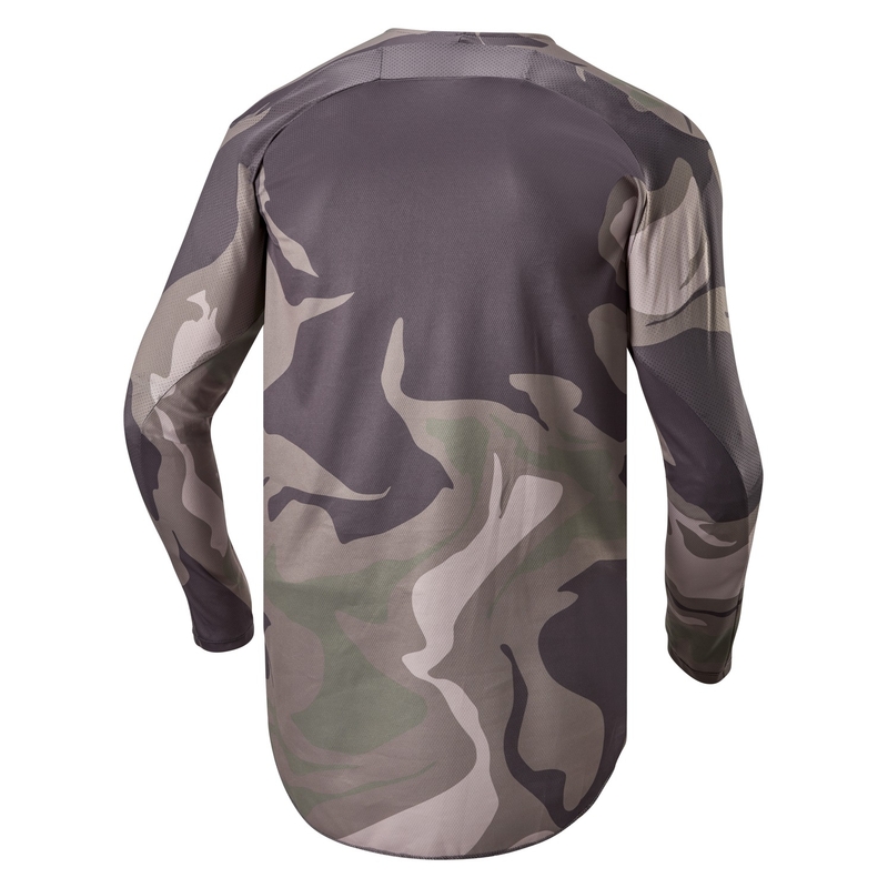 Tricou motocross Alpinestars Racer Tactical verde camo-maro