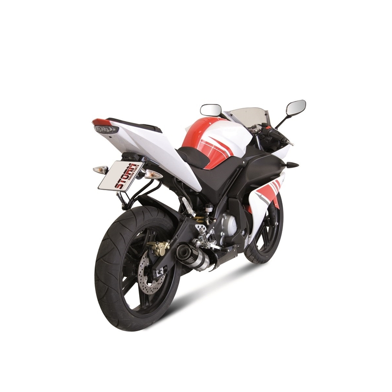 Sistem de evacuare complet 1x1 STORM GP Stainless Steel with carbon cap