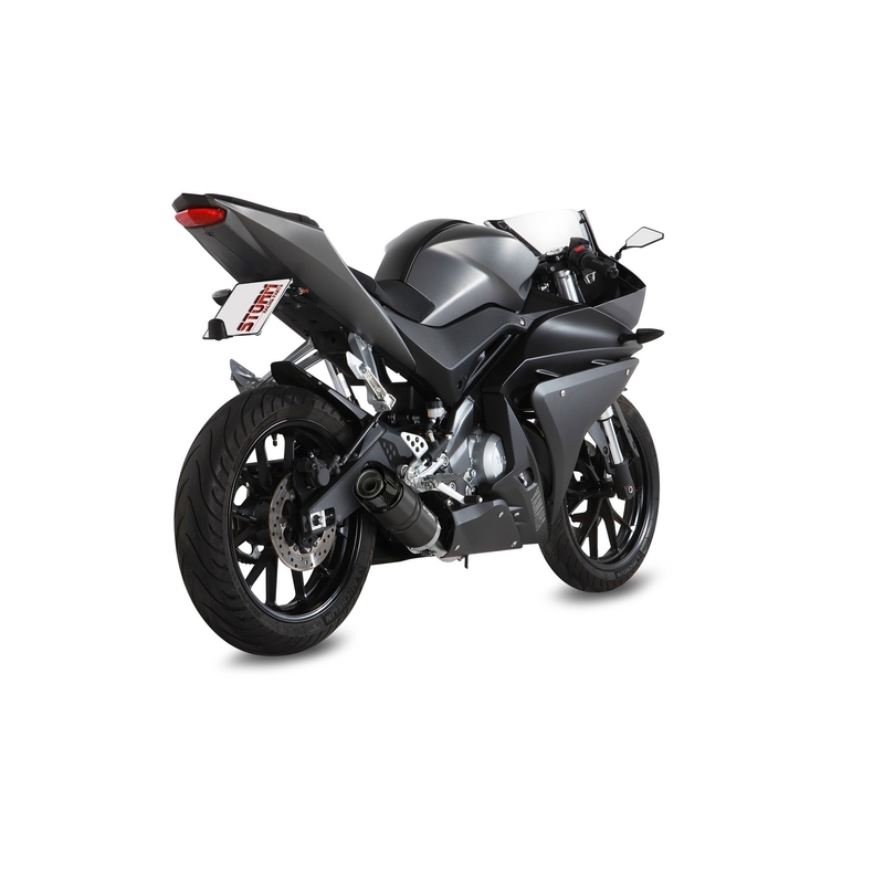 Sistem de evacuare complet 1x1 STORM GP Black with carbon cap