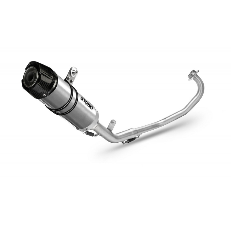 Sistem de evacuare complet 1x1 STORM GP Stainless Steel with carbon cap