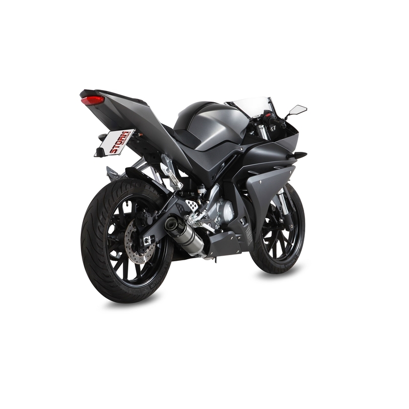 Sistem de evacuare complet 1x1 STORM GP Stainless Steel with carbon cap