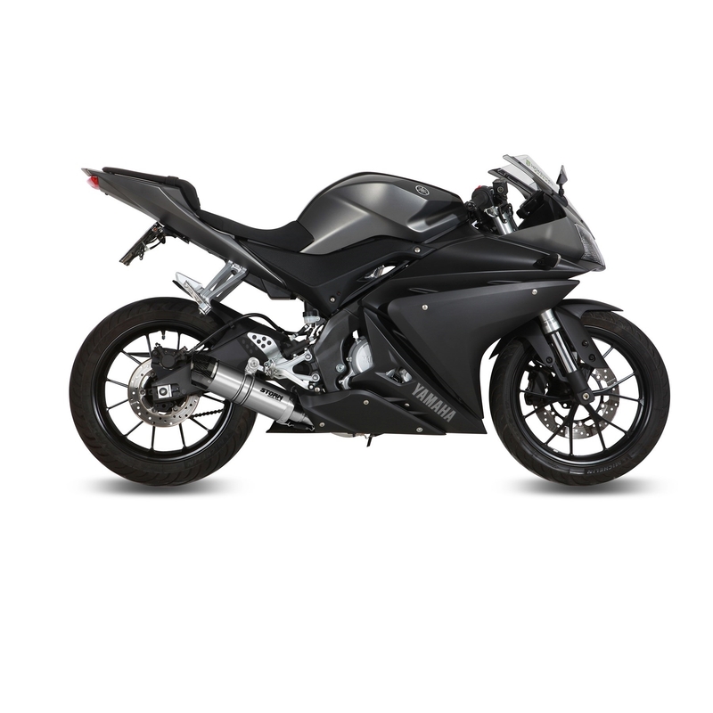 Sistem de evacuare complet 1x1 STORM GP Stainless Steel with carbon cap