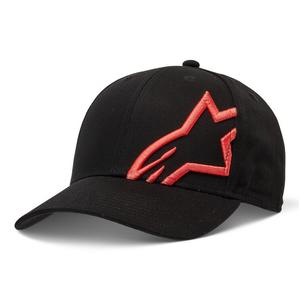 Alpinestars Corp Snap 2 Hat negru-fluo roșu