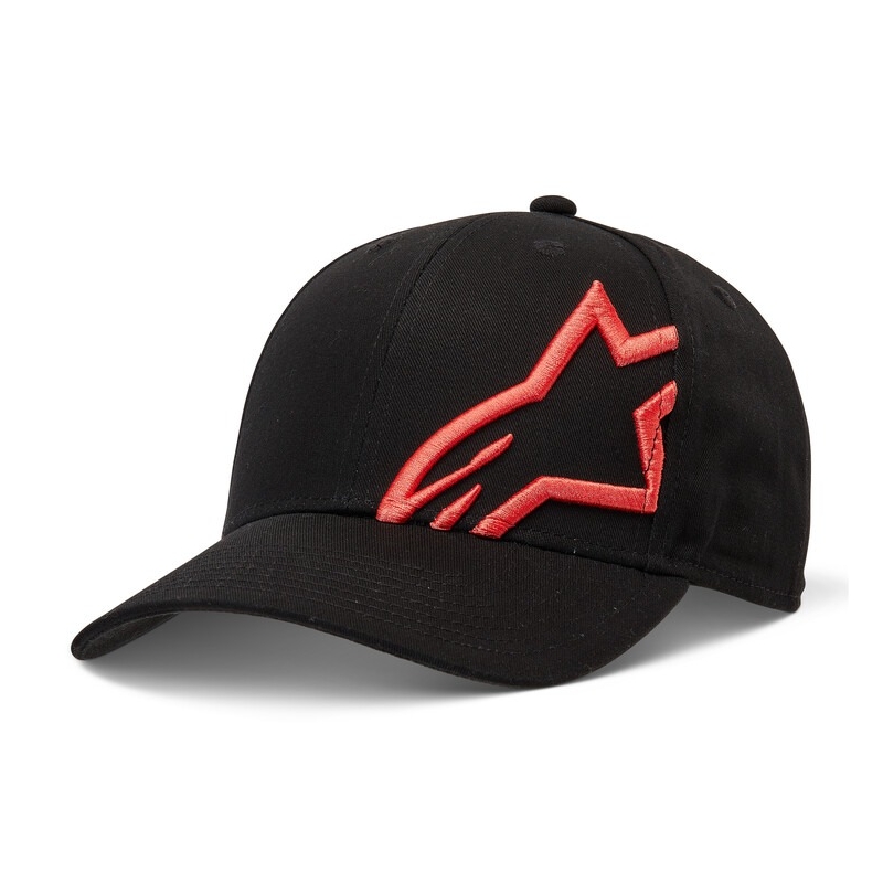 Alpinestars Corp Snap 2 Hat negru-fluo roșu