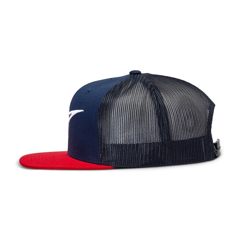Alpinestars Corp Trucker șapcă albastru-roșu-negru-albastru