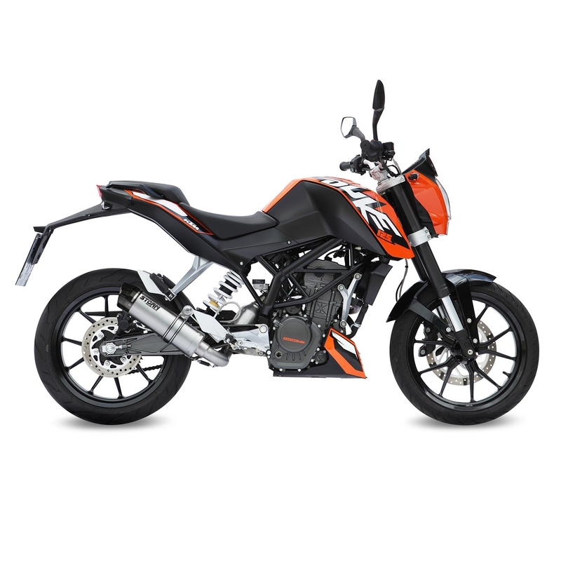 Sistem de evacuare complet 1x1 STORM GP Stainless Steel with carbon cap