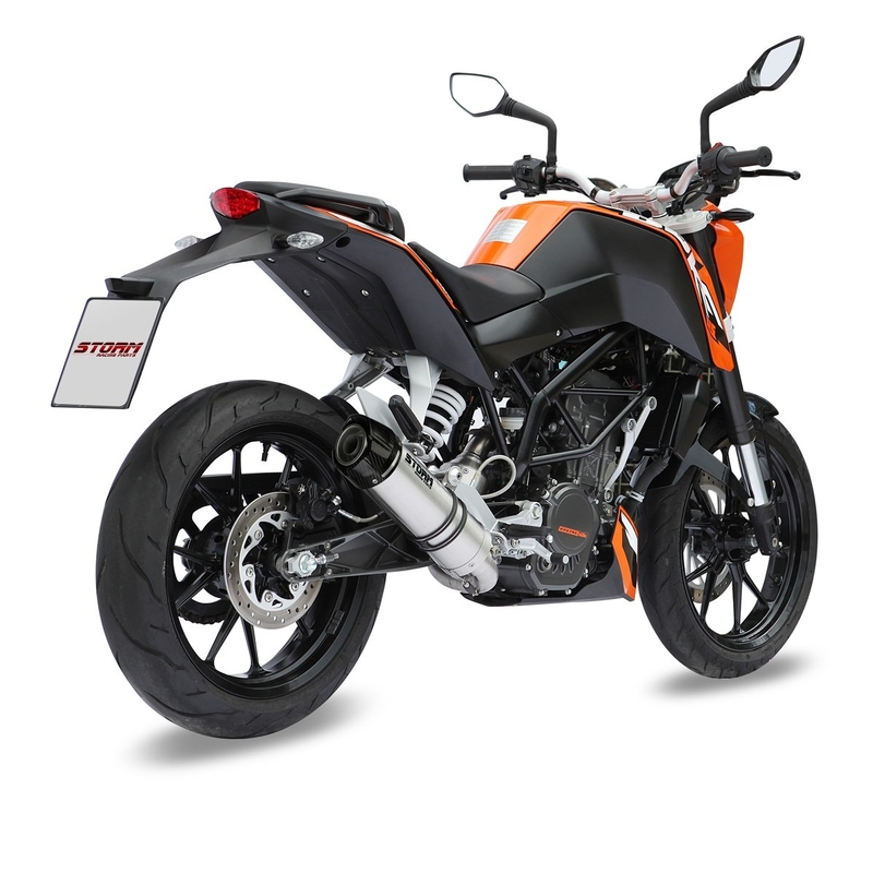Sistem de evacuare complet 1x1 STORM GP Stainless Steel with carbon cap