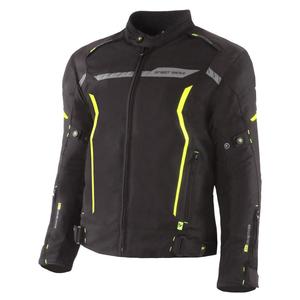 Jacheta moto Street Racer Flex negru-galben fluo