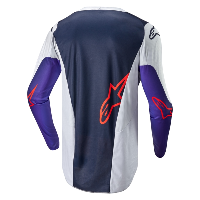 Tricou motocross Alpinestars Racer Hoen gri-albastru-portocaliu