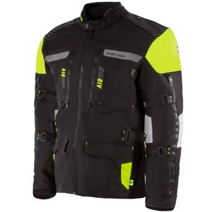 Geacă moto Street Racer All Season negru-galben fluorescent