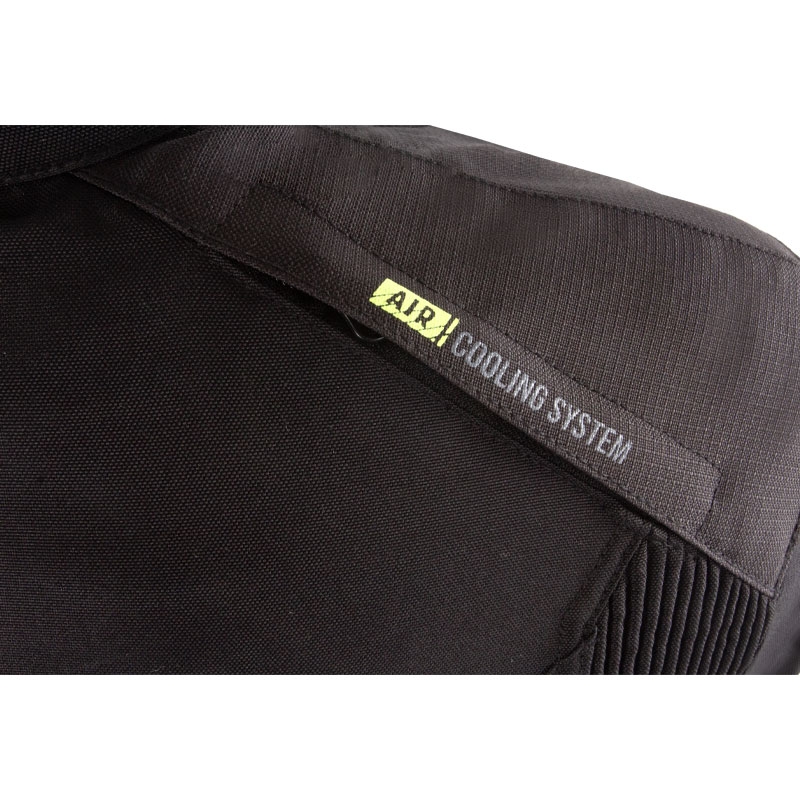 Jacheta moto Street Racer Flex negru-galben fluo