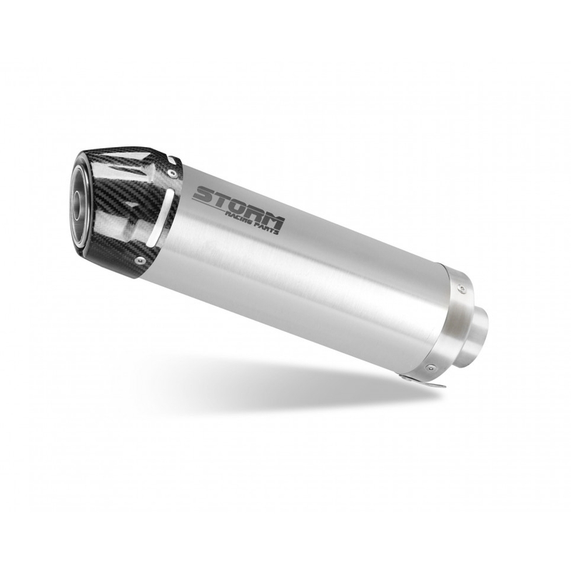 Sistem de evacuare complet 1x1 STORM GP Stainless Steel with carbon cap