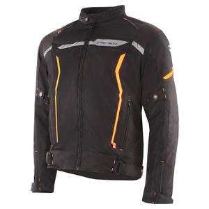 Jacheta moto Street Racer Flex negru-portocaliu