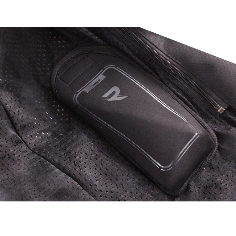 Geacă de motocicletă Street Racer Flex Air negru-roșu