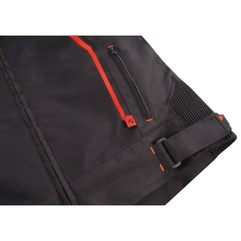 Geacă de motocicletă Street Racer Flex Air negru-roșu