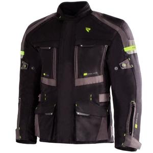 Geacă moto Street Racer Rocket negru-gri-galben fluo