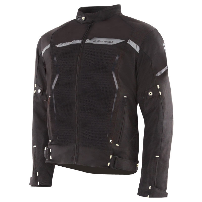 Jacheta moto Street Racer Flex Air neagra