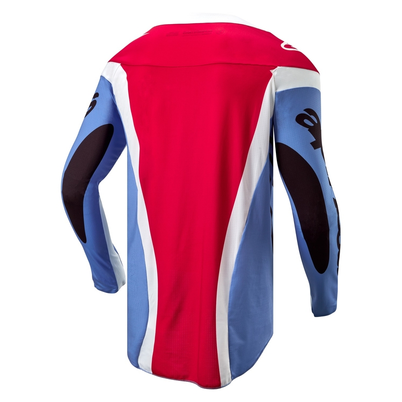 Tricou motocross Alpinestars Techstar Ocuri albastru-alb-rosu