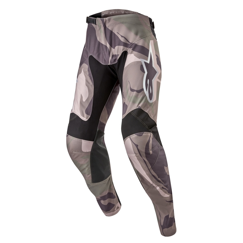 Pantaloni motocross Alpinestars Racer Tactical verde camo-maro
