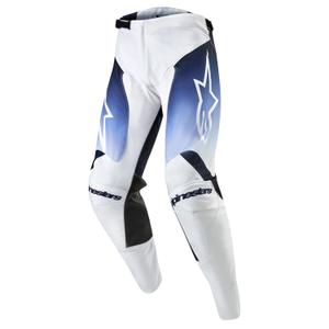 Pantaloni motocross Alpinestars Racer Hoen alb-albastru
